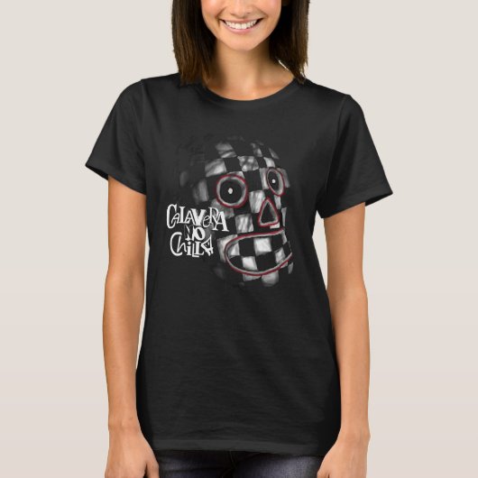T-shirts with skull drawings for Halloween (Voorkant)