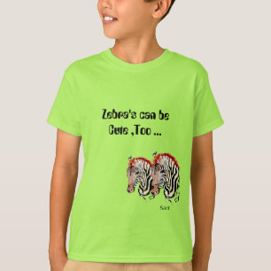 T-shirts: Zebra kan te stutten zijn T-shirt