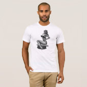 T-shirts Zwart Wit Pin-up Meisjes (2) (Voorkant volledig)