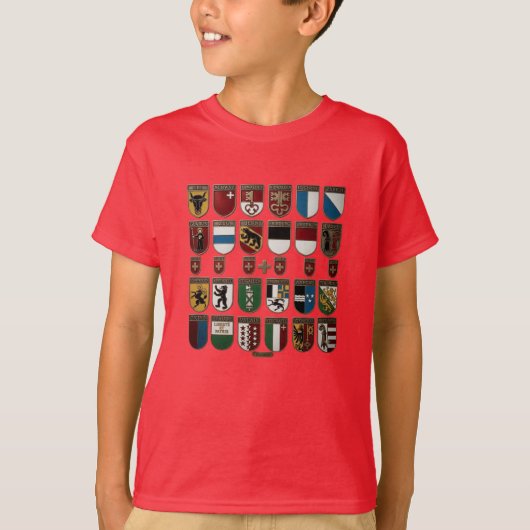 T-shirts Zwitserse kantons grafisch (Voorkant)