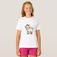 T-shirtSchattige cartoon geit kinderen T-shirt
