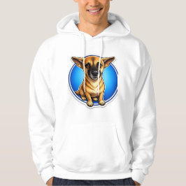 T-ShirtSterke trouwe waakhond portret grafische ho Hoodie