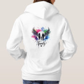 T-shirtstijl: Dames Basic Hooded Sweatshirt Geniet (Achterkant)