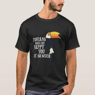 T-ShirtToucans maken me blij met een vogeltropisch T-shirt