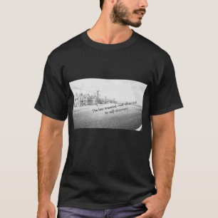 T-ShMinimalistische Zwarte & Witte Inspirerende Mu T-shirt