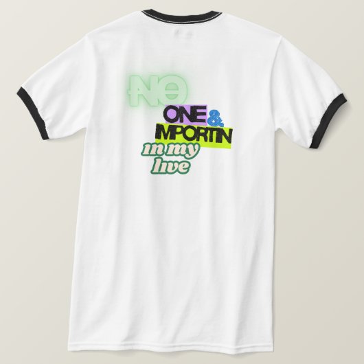 T-short T-shirt (Design achterkant)