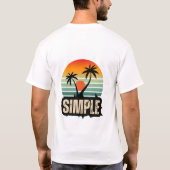 T-shurt Nieuw simpel T-shirt (Achterkant)