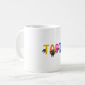 T staat voor Tapir Koffiemok (Voorkant links)