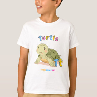 “T staat voor Turtle” Alfabet T-shirt – Groei Elke
