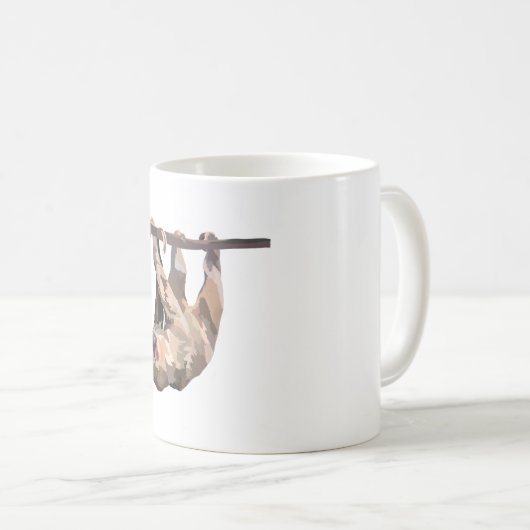 T staat voor Two Toed Sloth Koffiemok (Voorkant rechts)