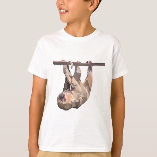 T staat voor Two Toed Sloth T-shirt (Voorkant)