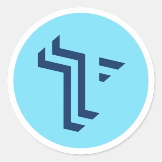 T-sticker Ronde Sticker (Voorkant)