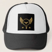 T Symbool Logo Initiaal Gold Eagle Monogram-Pet Sc Trucker Pet (Voorkant)