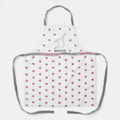 T&T-kaart met hartvlag en Jouw naam Schort (Voorkant)