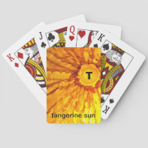 T - Tangerine Zonnealfabet - speelkaarten