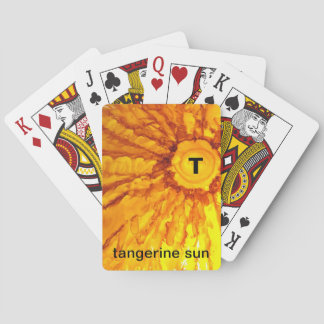T - Tangerine Zonnealfabet - speelkaarten