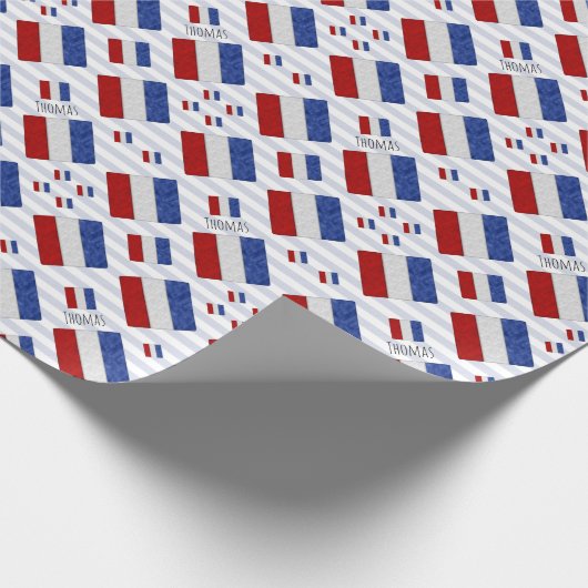 T Tango Nautical Signal Flag | Maritieme Code Cadeaupapier (Hoek)