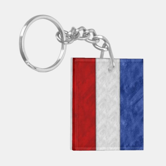 T Tango Waterverf Nautisch signaal Sleutelhanger (Voorkant Links)
