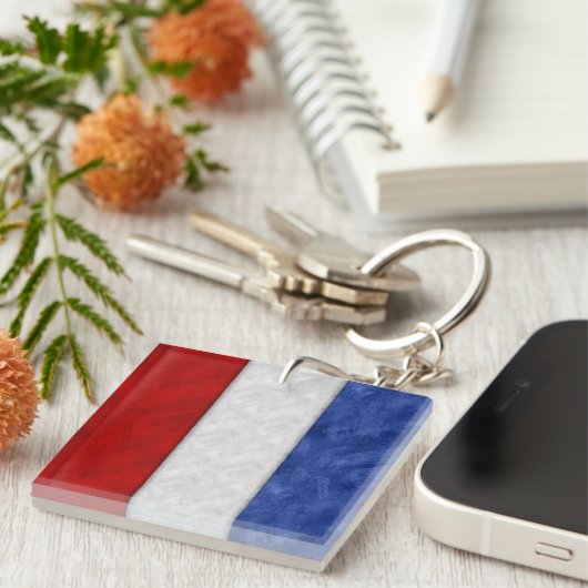 T Tango Waterverf Nautisch signaal Sleutelhanger (Voorkant Rechts)