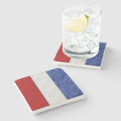 T Tango Waterverf Nautisch signaal Stenen Onderzetter (Zijkant)