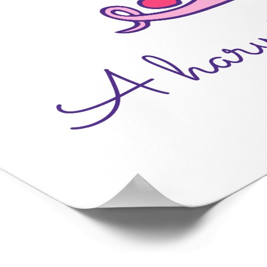 T Therese initiaal doodle art name betekent Poster (Hoek)