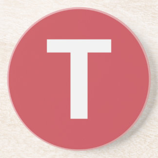 T Third Street Icon Coaster Zandsteen Onderzetter