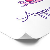 T Tiffany initiaal doodle art name betekent Poster (Hoek)