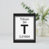 T - Tritium Briefkaart (Staand voorkant)