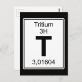 T - Tritium Briefkaart (Voorkant / Achterkant)