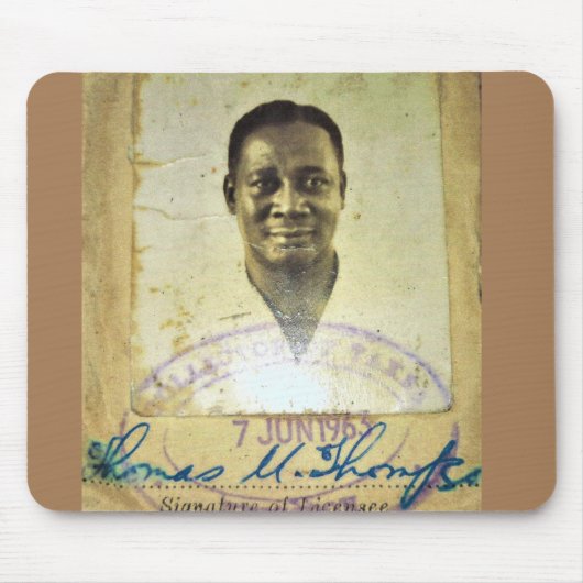 T U THOMPSON ARCHITECT Mousepad Muismat (Voorkant)