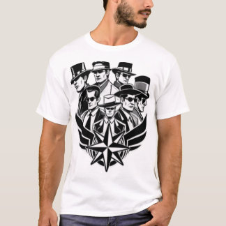 T-Vintage Mafia Broederschap – Klassieke Noir Bend T-shirt