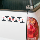 T Vlag Bumpersticker (Op Truck)