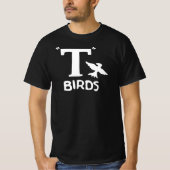 T Vogelontwerp op een t-shirt (Voorkant)