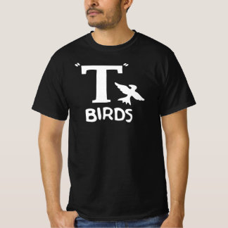 T Vogelontwerp op een t-shirt