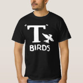 T Vogelontwerp op een t-shirt (Voorkant)