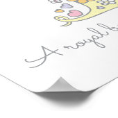 T voor Tania monogram letter art name betekenend Poster (Hoek)