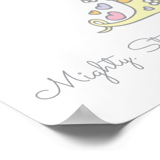 T voor Tilly monogram letter art name betekenend Poster (Hoek)