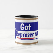 T voor Trump Get Representation Coffee Mok (Midden)