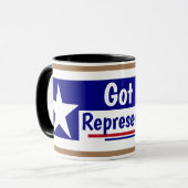 T voor Trump Get Representation Coffee Mok (Voorkant links)