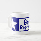 T voor Trump got Representation Koffiemok (Voorkant links)