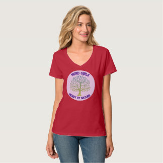T voor vrouwen met grote nergie door Natuur Logo T-shirt