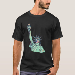 T Vrijheidsbeeld met gezichtsmasker T-shirt
