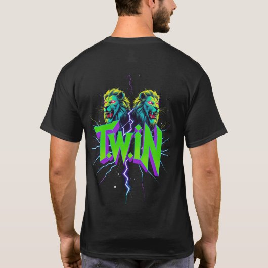 t.W.i.i.N Thrash Metal Neon Logo T-shirt (Achterkant)