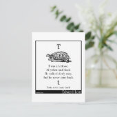 T was een schildpad briefkaart (Staand voorkant)