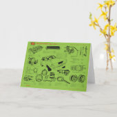 TA22 Celica Tosco Onderdelen Poster Kaart (Gele Bloem)