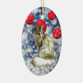 TA - Angora Cat Keramisch Ornament (Rechts)