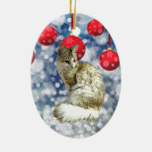 TA - Angora Cat Keramisch Ornament (Achterkant)