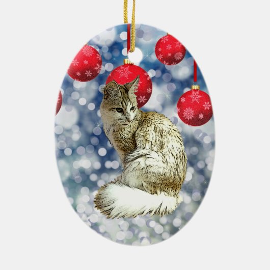TA - Angora Cat Keramisch Ornament (Achterkant)