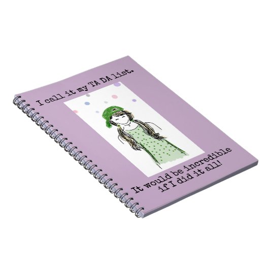 Ta Da List Funny Notebook Notitieboek (Rechterzijde)