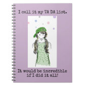 Ta Da List Funny Notebook Notitieboek (Voorkant)